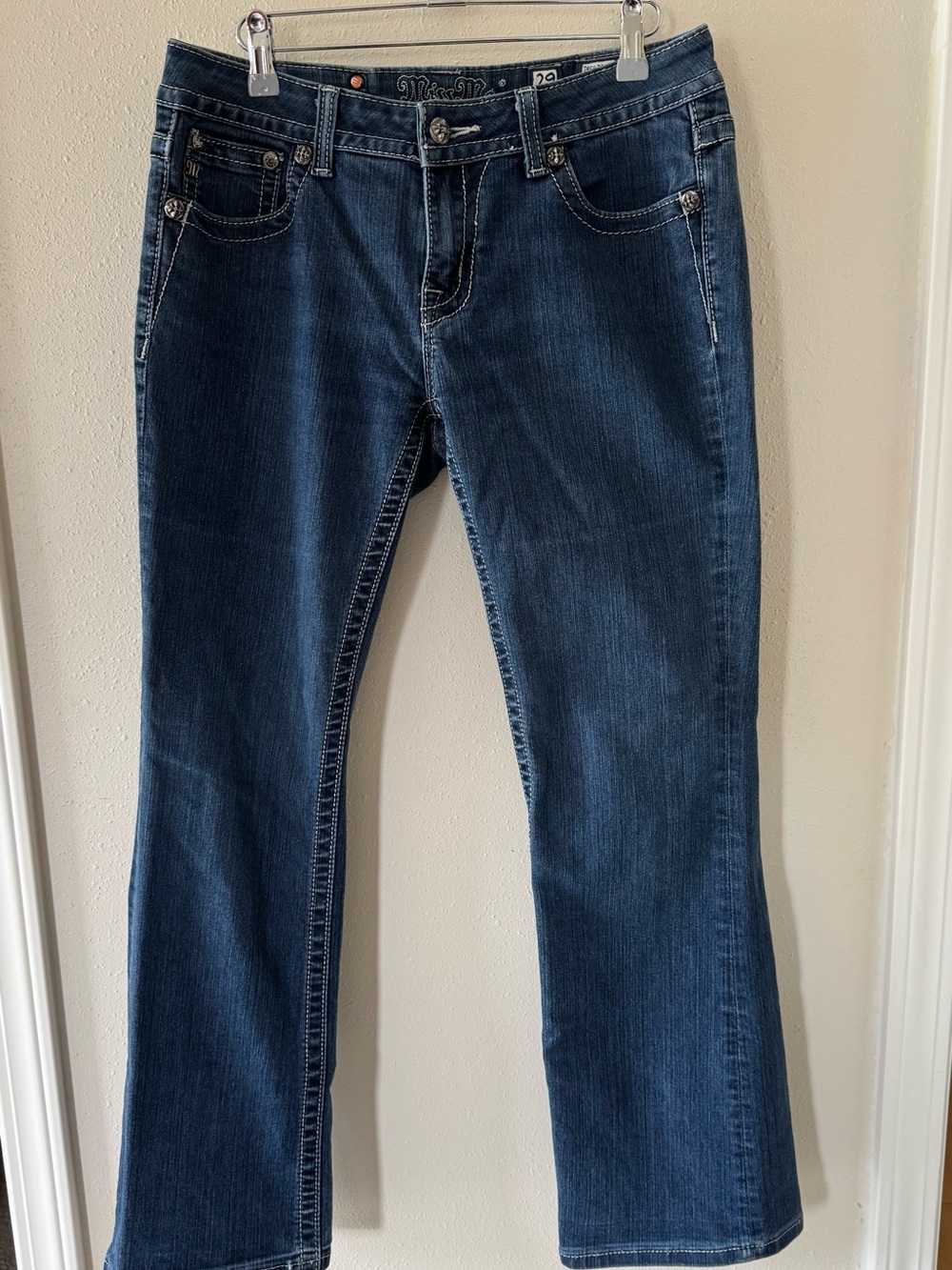 Miss Me Sz 29 X 30 Easy Boot Bootcut Bling Jeans Women's